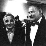 Pausentee mit Charles Aznavour, Montreux, July 1997
